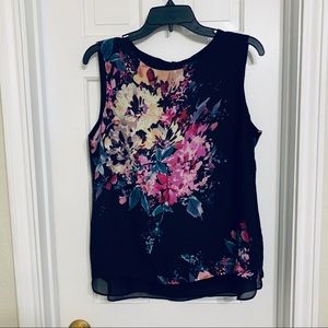 Rose & Olive Sleeveless Floral Top